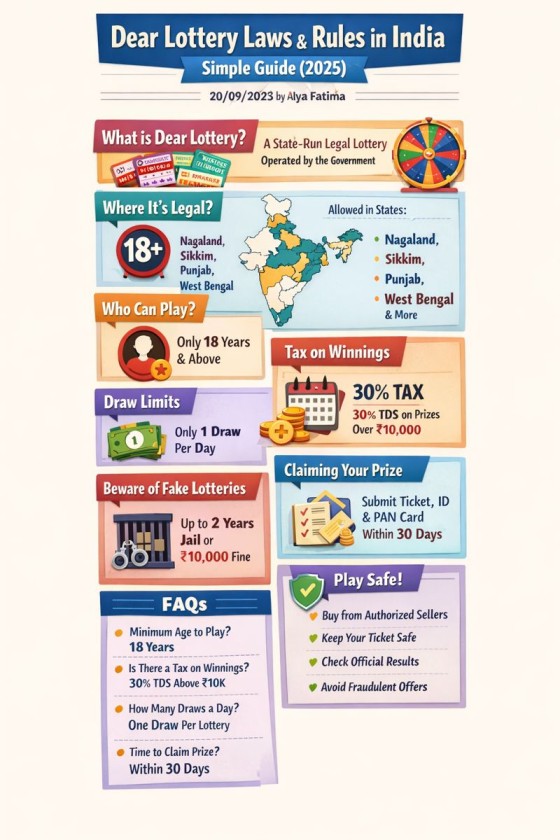 Dear Lottery Laws and Rules in India